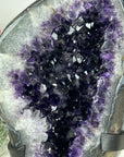 Deep Purple Large Amethyst Geode with Large & Shinny Crystals - AWS0800