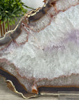 Natural Quartz Stone Slice tray for Home Decor - SLC0011