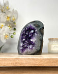 Deep purple Natural Amethyst Cathedral Geode with Large Crystals - CBP1106