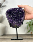 Deep Purple Natural Amethyst Geode with Stand - MWS3232