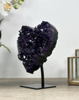 Deep Purple Natural Amethyst Stone Heart - HST0287