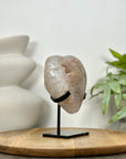 Natural Sugar Quartz Druzy Crystals Stone Heart Carving - HST0349