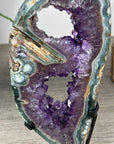 Natural Amethyst & Green Jasper Slice Portal - MWS2239