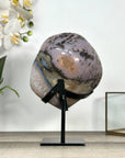 Polished Agate & Quartz Geode on Metal Stand - MWS2782