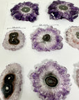 Amethhyst & Quartz High-Quality Stalactite Slices for Jewelers - Wholesale Bulk Pack - STS0071