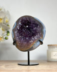 Beautiful Blue Agate & Amethyst Geode - MWS1531