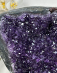Huge Naturural Amethyst Cluster, Metallic Stand included - Perfecto for Home Decor - MWS1774