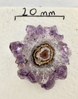Natural amethyst Jasper & Quartz Stalactite Slices Wholesale Flat - Ideal for Pendants - STS0060