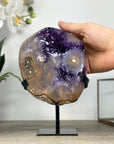 Natural Uruguayan Amethyst Crystal Cluster with Stalactite Eye Formation - MWS2429