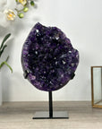 Deep Purple Natural Amethyst Geode with Stand - MWS2588