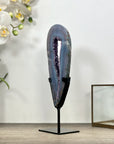 Blue Banded Agate & Amethyst Geode Portal - MWS3000