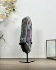Natural Agate & Amethyst Stone Slice Portal on Stand - MWS3009