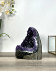 Raw Amethyst Geode with Deep Purple Crystal Cluster - CBP1227