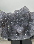 Natural Amethyst Crystal Formation on Handmade Metal Stand - MWS2789