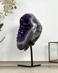 Amethyst Crystal Geode with Natural Agate Shell - MWS2796