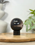 Quartz & Agate Sphere Geode with Crystal Cavity - SPH0216