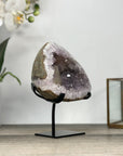 Amethyst Stone Geode with Calcite Crystal - MWS2840
