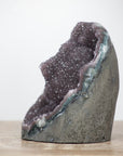 Natural Sparkly Druzy Amethyst with Jasper Shell - GQTZ0339