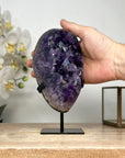 A Grade Deep Purple Amethyst Cluster with Large Crystals - MWS1861