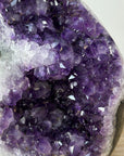 Amethyst Crystal Geode with Deep Purple Points for Home Decor - CBP1137