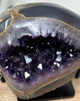 Stunning Deep purple Amethyst & Agate Geode - MWS1458