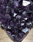 Deep Purple Amethyst Cluster with Huge Large Shinny Crystals - MWS1785