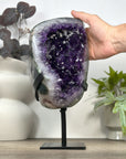 Uruguayan Amethyst Geode on Metal Stand - MWS3084