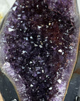 Natural Amethyst Geode, Metallic Stand Included - MWS1486
