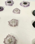 Genuine Amethyst & Agate Stalactite Slices Flat - Perfect for Crafting Unique Jewelry - STS0062