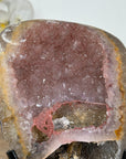 Pink Sugar Druzy Cluster with Pseudo Calcite Formation - MWS1906