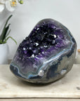 Huge Amethyst Center Piece with Blue Agate Shell - CBP1096