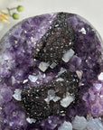 Unique Amethyst Cluster with Clacite & Black Hematite Formation - MWS2309