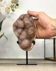 Natural Rainbow Quartz Cluster on Metal Stand - MWS2852