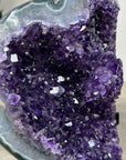 Uruguayan Amethyst Geode with Green Jasper Shell - MWS2466