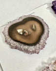High-Quality Amethyst & Agate Stalactite Slices for Jewelers - Wholesale Bulk Pack - STS0076