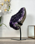 Amethyst Geode on Stand - Deep Purple Crystal Cluster - MWS2629
