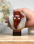 Dyed Banded Agate & Quartz Sphere Geode - SPH0145