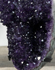 Deep Purple Amethyst Stalactite Formation on Metal Stand - MWS2729