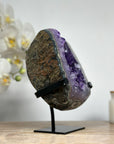 Natural Amethyst, Green Jasper & Quartz Stone Geode - MWS1570
