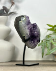 Natural Uruguayan Amethyst Crystal on Stand - MWS3207