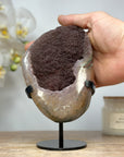 Beautiful Rose Tone Sugar Druzy Geode - MWS1462
