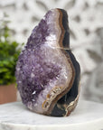 Natural Large Amethyst Flame Carving - FST0080