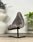 Natural Sugar Quartz Specimen on Metal Stand - MWS3371