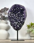 Large Natural Amethyst Specimen with Calcite Inclusions - MWS3092