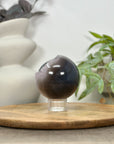 Quartz & Agate Sphere Geode with Calcite Crystal Formation - SPH0149