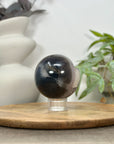 Quartz & Agate Sphere Geode with Calcite Crystal Formation - SPH0149