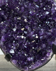 Amethyst Crystal Cluster on Stand - Purple Mineral Display for Home Decor - MWS2639