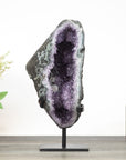 Stunning huge Natural Amethyst & Green Jasper Geode from Uruguay - MWS0369