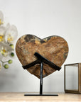 Stnning Natural A+ grade Amethyst Crystal Heart - HST0259
