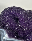 XXL Amethyst & Blue Banded Agate Centerpiece - CBP1171